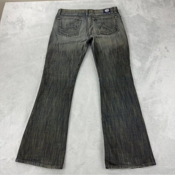 Rock & Republic Women's Sz 30x30 Distressed Five Pocket Denim Jeans Embroidered - Picture 4 of 14